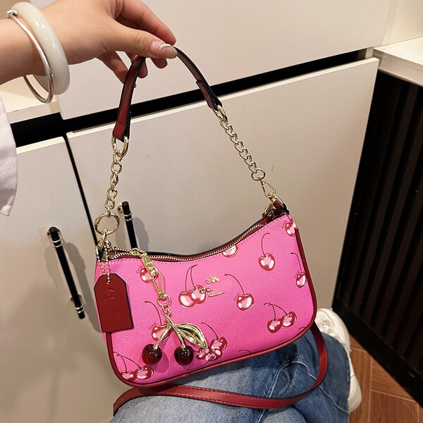 Cross-Border New Fashion Cherry Print European and American Retro Large-Capacity ShLifeBook S Series image 2